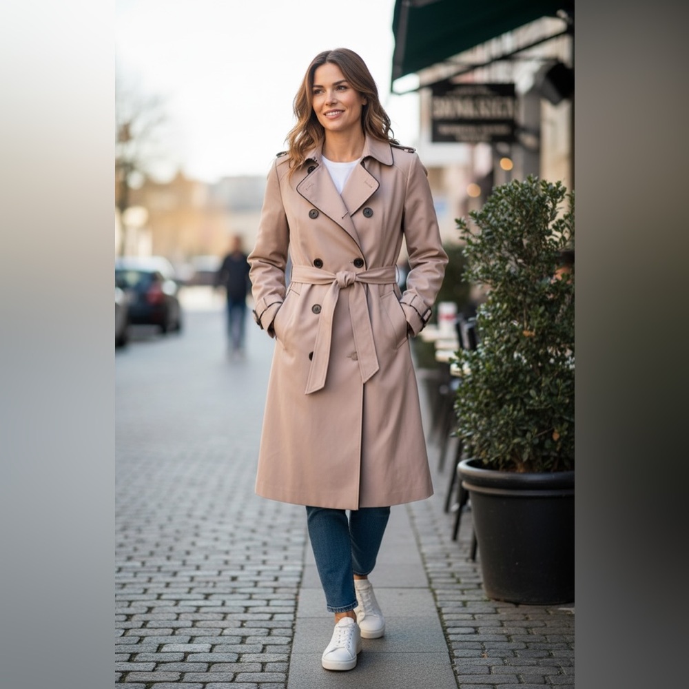 Jones New York Beige Trench Coat